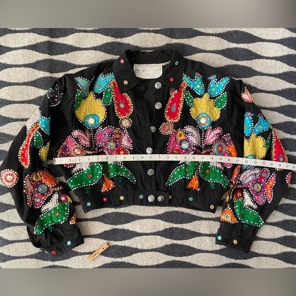 VTG OTHER Destination Embroidered cropped bolero jacket size S - Picture 6 of 16